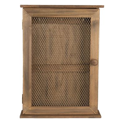 Clayre & Eef Schlüsselkasten 28x9x40 cm Braun Holz (Gr. 28x9x40 cm)