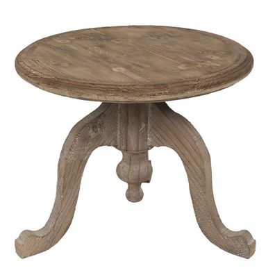 Clayre & Eef Beistelltisch Ø 56x45 cm Braun Holz (Gr. Ø 56x45 cm)