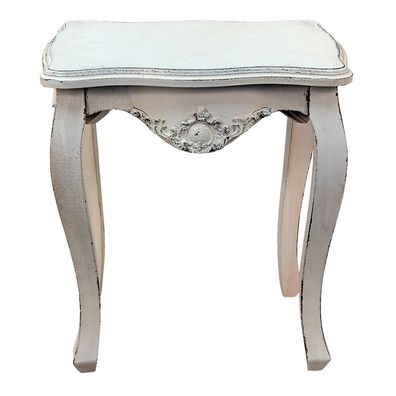 Clayre & Eef Beistelltisch 52x35x58 cm Weiß Holz (Gr. 52x35x58 cm)