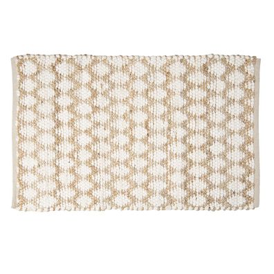 Clayre & Eef Teppich 60x90 cm Braun Baumwolle (Gr. 60x90 cm)