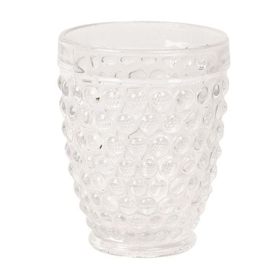 Clayre & Eef Wasserglas 225 ml Glas Rund (Gr. Ø 8x10 cm / 225 ml)