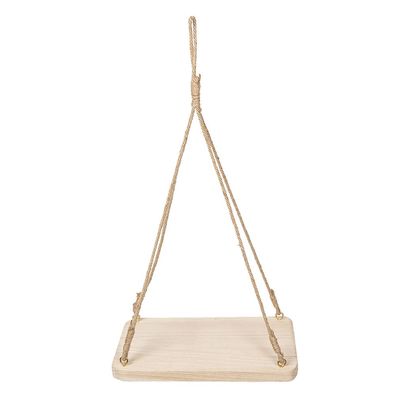 Clayre & Eef Pflanzenaufh?nger 40x25x3/63 cm Beige Holz (Gr. 40x25x3/63 cm)