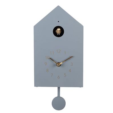 Clayre & Eef Kuckucksuhr 16x9x25 cm Blau Kunststoff