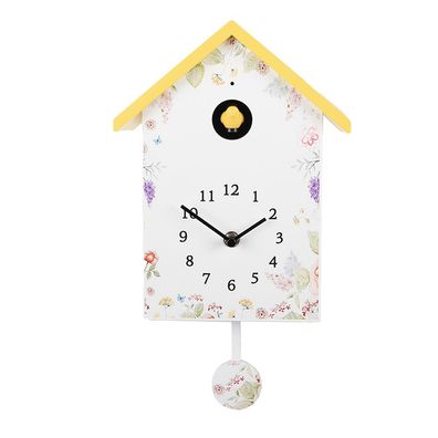 Clayre & Eef Kuckucksuhr 20x10x26 cm Weiß Kunststoff