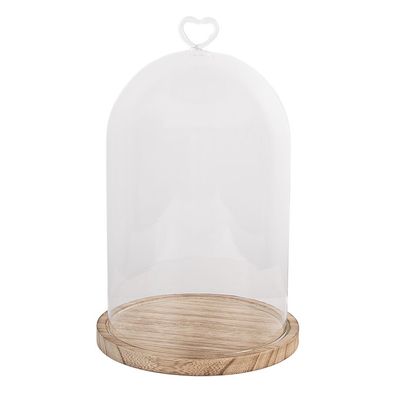 Clayre & Eef Glocke Ø 17x27 cm Transparant Glas