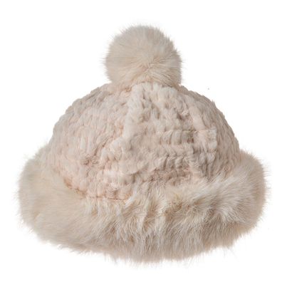 Clayre & Eef Mütze Damen Beige Synthetisch