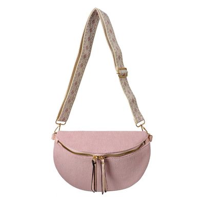 Clayre & Eef Handtasche 25x16x7 cm Rosa Synthetisch
