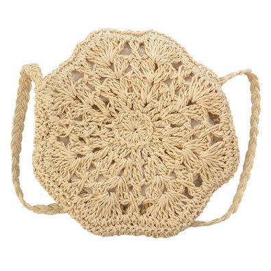 Clayre & Eef Damenhandtasche Ø 20 cm Beige Polyester