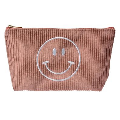 Clayre & Eef Damenkulturtasche 20x5x12 cm Rosa Synthetisch smile