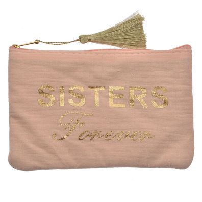 Clayre & Eef Damenkulturtasche 17x11 cm Rosa Synthetisch