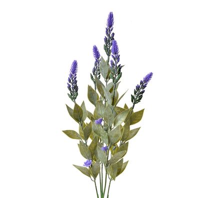 Clayre & Eef Kunstblume Lavendel 62 cm Violett Kunststoff (Gr. 10x6x62 cm)