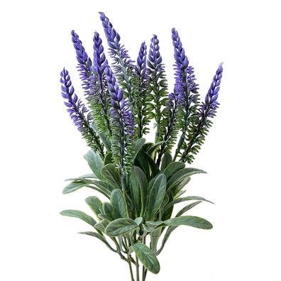 Clayre & Eef Kunstblume Lavendel 36 cm Violett Kunststoff (Gr. 8x8x36 cm)