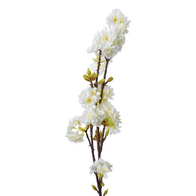 Clayre & Eef Kunstblume 92 cm Weiß Kunststoff (Gr. 10x8x92 cm)