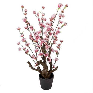 Clayre & Eef Kunst-Kirschblüte 70 cm Rosa Kunststoff (Gr. 18x18x70 cm)