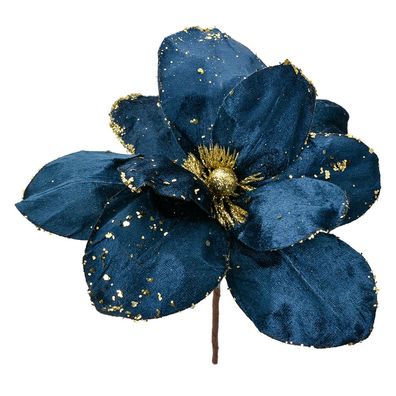 Clayre & Eef Kunstblume Ø 25x25 cm Blau Kunststoff (Gr. Ø 25x25 cm)