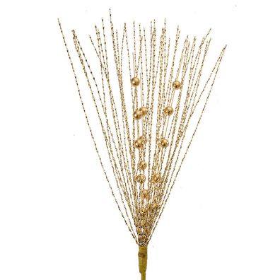 Clayre & Eef Dekoration Ast 60 cm Goldfarbig Kunststoff (Gr. 12x4x60 cm)