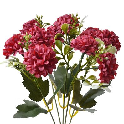 Clayre & Eef Kunstblume 30 cm Rot Kunststoff (Gr. 15x8x30 cm)