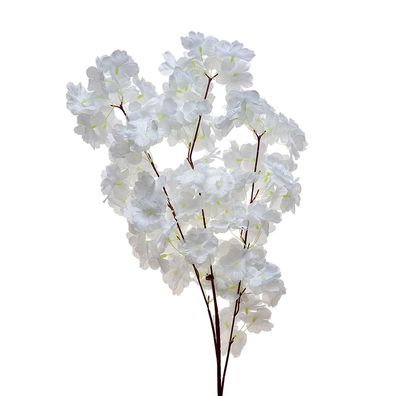 Clayre & Eef Kunstblume 95 cm Weiß Kunststoff (Gr. Ø 8x95 cm)