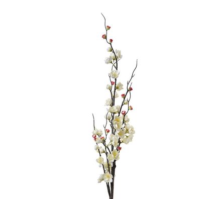Clayre & Eef Kunstblume 115 cm Weiß Kunststoff (Gr. 7x7x115 cm)