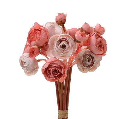Clayre & Eef Kunstblume 27 cm Rot Schwarz Kunststoff (Gr. Ø 10x27 cm)