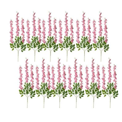 Clayre & Eef Kunstblume 12er Set 110 cm Rosa Kunststoff (Gr. (12) 30x12x110 cm)
