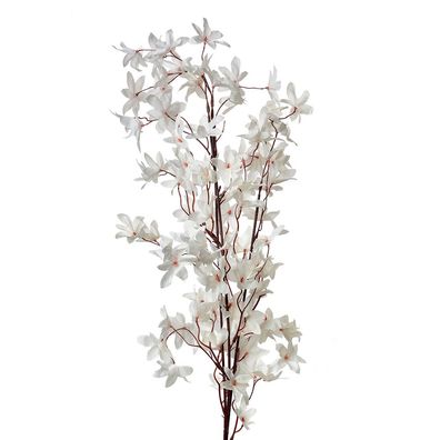 Clayre & Eef Kunstblume 112 cm Weiß Kunststoff (Gr. 15x7x112 cm)