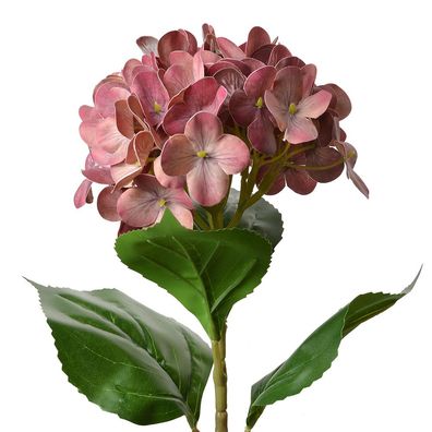 Clayre & Eef Kunstblume Hortensie 68 cm Rosa Kunststoff (Gr. 16x15x68 cm)