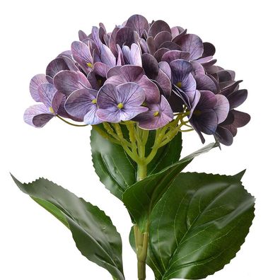 Clayre & Eef Kunstblume Hortensie 68 cm Violett Kunststoff (Gr. 16x15x68 cm)