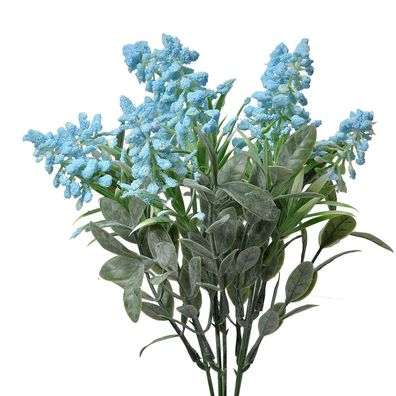 Clayre & Eef Kunstblume 32 cm Blau Kunststoff (Gr. 15x15x32 cm)