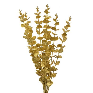 Clayre & Eef Kunstblume 46 cm Goldfarbig Kunststoff (Gr. 9x8x46 cm)
