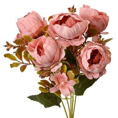 Clayre & Eef Kunstblume 34 cm Rosa Kunststoff (Gr. 12x10x34 cm)