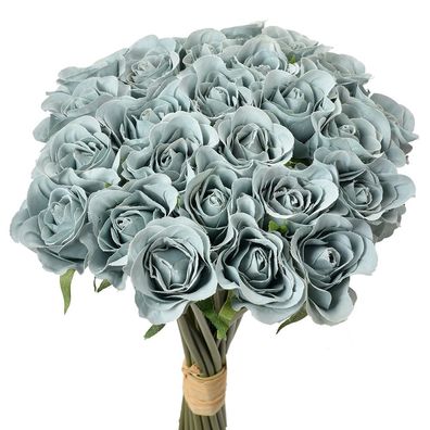 Clayre & Eef Kunstblume 30 cm Blau Kunststoff (Gr. 20x16x30 cm)