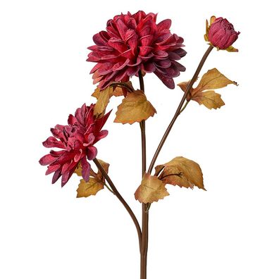 Clayre & Eef Kunstblume 66 cm Rot Kunststoff (Gr. 10x10x66 cm)