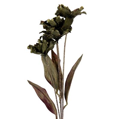 Clayre & Eef Kunstblume 8x5x60 cm Grün Kunststoff (Gr. 8x5x60 cm)