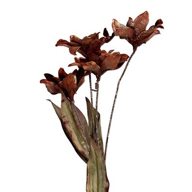 Clayre & Eef Kunstblume 8x5x60 cm Orange Kunststoff (Gr. 8x5x60 cm)