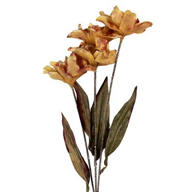 Clayre & Eef Kunstblume 8x5x60 cm Gelb Kunststoff (Gr. 8x5x60 cm)