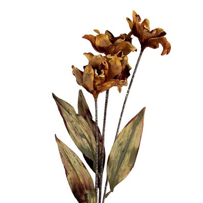 Clayre & Eef Kunstblume 8x5x60 cm Orange Kunststoff (Gr. 8x5x60 cm)
