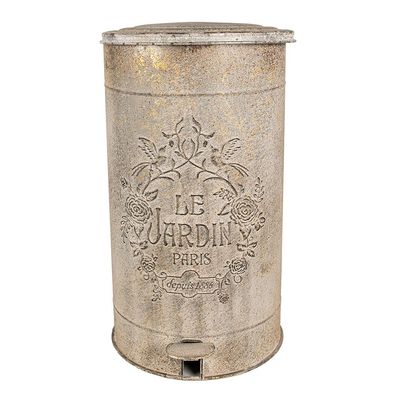 Clayre & Eef Treteimer 26x30x45 cm Braun Metall (Gr. 26x30x45 cm)