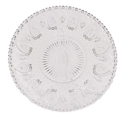 Clayre & Eef Speiseteller Ø 22 cm Glas (Gr. Ø 22x2 cm)