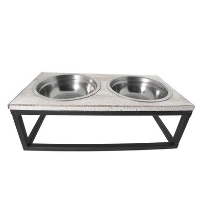 Clayre & Eef Krippenhund 2x200 ml Braun Eisen (Gr. 30x15x10 cm / 2x200 ml)