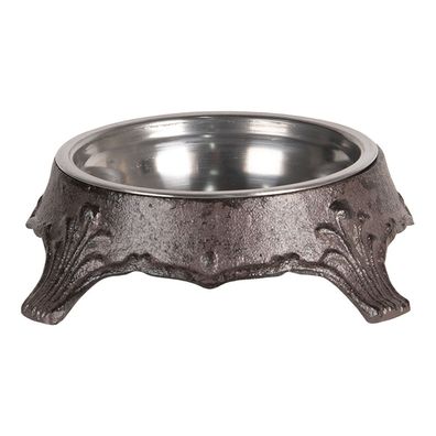 Clayre & Eef Krippenhund Ø 17x5 cm Braun Eisen Ornament (Gr. Ø 17x5 cm / 200 ml)