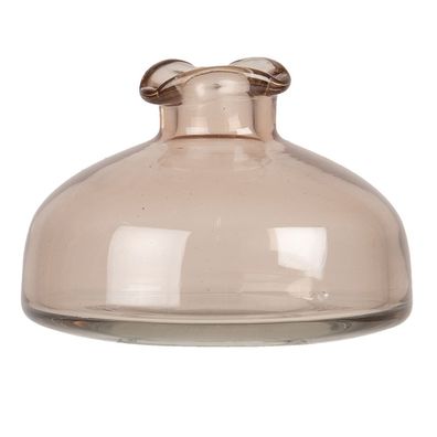 Clayre & Eef Vase Ø 8x11 cm Rosa Glas (Gr. Ø 8x11 cm)