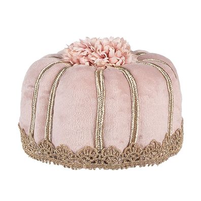 Clayre & Eef Dekorationsfigur Kuchen Ø 12x7 cm Rosa Textil (Gr. Ø 12x7 cm)