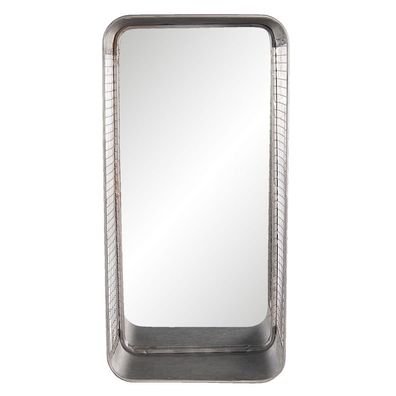 Clayre & Eef Spiegel 28x57 cm Grau Eisen (Gr. 28x15x57 cm)