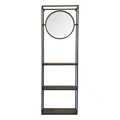 Clayre & Eef Spiegel 53x165 cm Schwarz Holz (Gr. 53x15x165 cm)