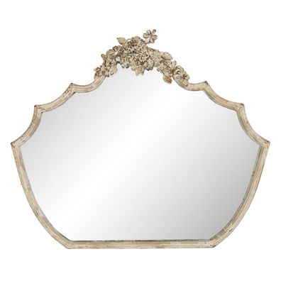 Clayre & Eef Spiegel 70x58 cm Beige Eisen (Gr. 70x4x58 cm)