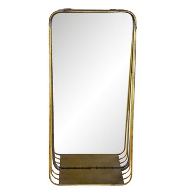Clayre & Eef Spiegel 24x49 cm Kupferfarbig Metall (Gr. 24x11x49 cm)