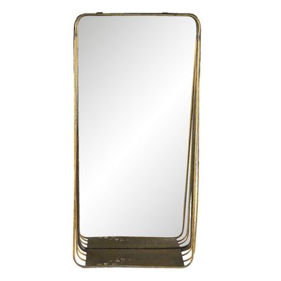 Clayre & Eef Spiegel 29x59 cm Kupferfarbig Metall (Gr. 29x11x59 cm)