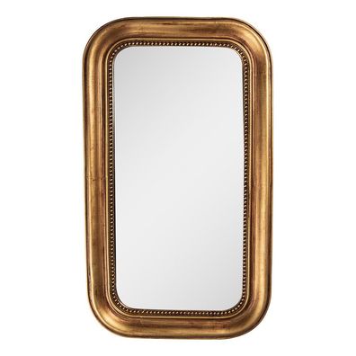 Clayre & Eef Spiegel 21x2x36 cm Goldfarbig Kunststoff (Gr. 21x2x36 cm)