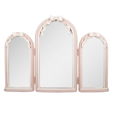 Clayre & Eef Spiegel 48x4x34 cm Rosa Kunststoff (Gr. 48x4x34 cm)
